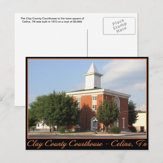 Clay County Courthouse - Celina, TN Briefkaart (Voorkant / Achterkant)