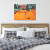 Clay Court Tennis Lapad Kroatië 2012 Canvas Afdruk (Insitu (Slaapkamer))
