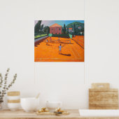 Clay Court Tennis Lapad Kroatië 2012 Poster (Keuken)