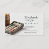 Clay-Crafted Financial Tools Visitekaartje (Achterkant)