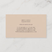 Clay Doll Maker Artist Mannequin Mode Visitekaartje (Achterkant)