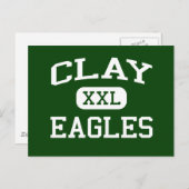 Clay - Eagles - Clay High School - Oregon Ohio Briefkaart (Voorkant / Achterkant)