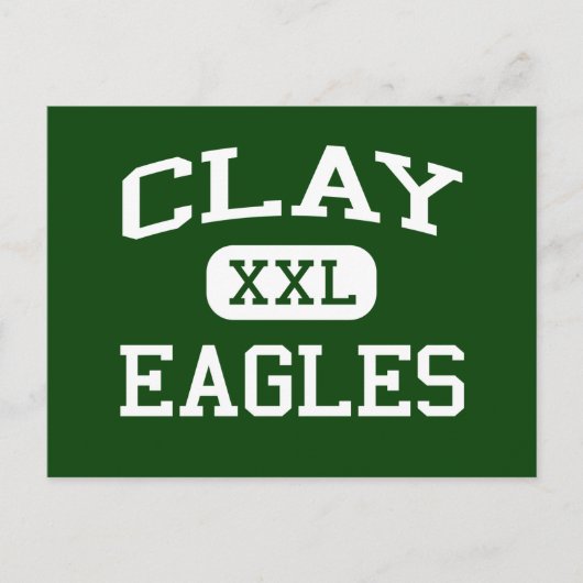 Clay - Eagles - Clay High School - Oregon Ohio Briefkaart (Voorkant)