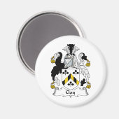 Clay Family Crest Magneet (Voorkant / Achterkant)