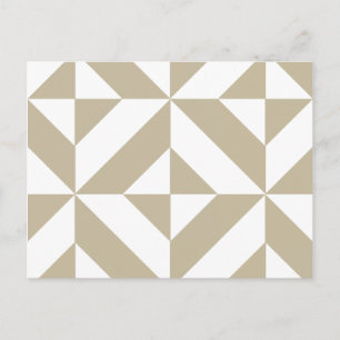 Clay Geometric Deco Cube Patroon Briefkaart