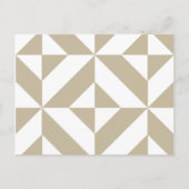 Clay Geometric Deco Cube Patroon Briefkaart (Voorkant)