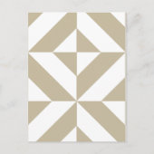 Clay Geometric Deco Cube Patroon Briefkaart (Voorkant)