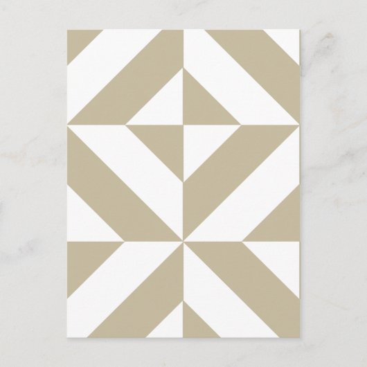 Clay Geometric Deco Cube Patroon Briefkaart (Voorkant)