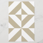 Clay Geometric Deco Cube Patroon Briefpapier (Voorkant)