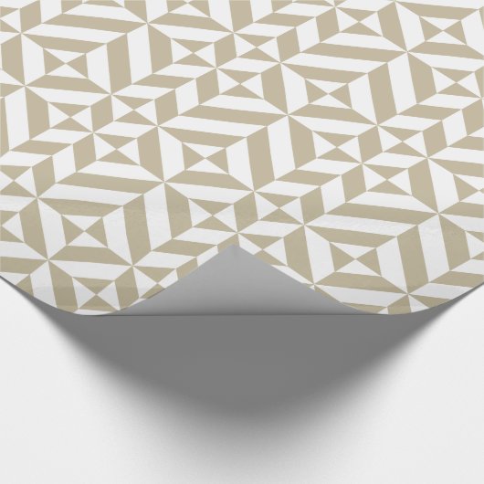Clay Geometric Deco Cube Patroon Cadeaupapier (Hoek)