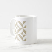 Clay Geometric Deco Cube Patroon Koffiemok (Voorkant links)