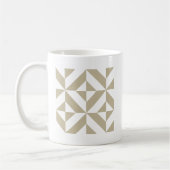 Clay Geometric Deco Cube Patroon Koffiemok (Links)