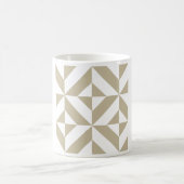 Clay Geometric Deco Cube Patroon Koffiemok (Center)