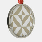 Clay Geometric Deco Cube Patroon Metalen Ornament (Rechts)