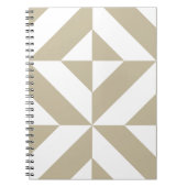 Clay Geometric Deco Cube Patroon Notitieboek (Voorkant)