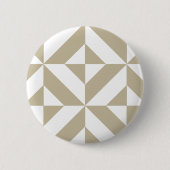Clay Geometric Deco Cube Patroon Ronde Button 5,7 Cm (Voorkant)