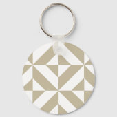 Clay Geometric Deco Cube Patroon Sleutelhanger (Voorkant)