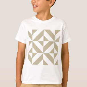 Clay Geometric Deco Cube Patroon T-shirt
