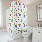 Clay Glitter Shower Curtain Douchegordijn (In situ)