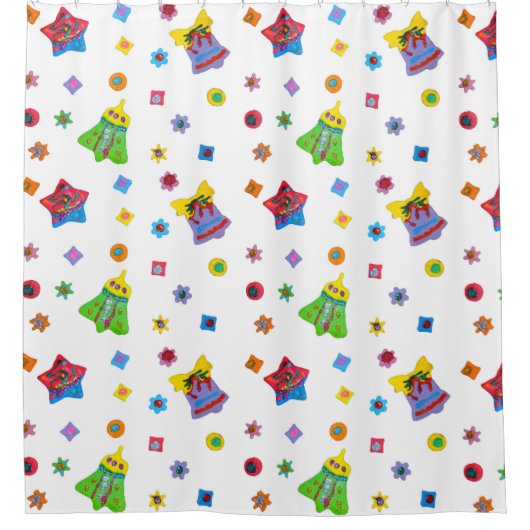 Clay Glitter Shower Curtain Douchegordijn (Voorkant)