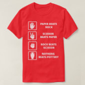Clay Handmade Pottery Earthenware Funny T-shirt (Design voorkant)