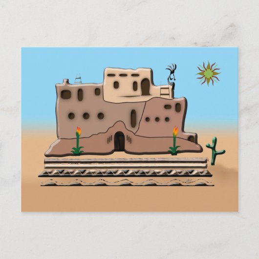 Clay House Briefkaart (Voorkant)