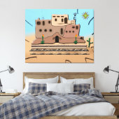 Clay House Canvas Afdruk (Insitu (Slaapkamer))