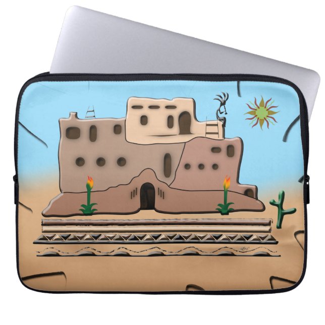 Clay House Laptop Sleeve (Voorkant)