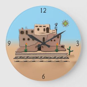 Clay House Large Clock Grote Klok