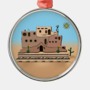 Clay House Metalen Ornament