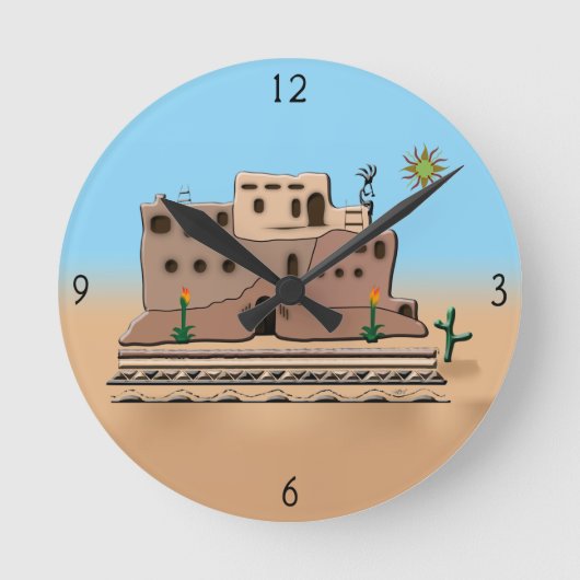 Clay House Ronde Klok (Voorkant)