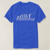 Clay Pigeon Funny Evolution of Man T-shirt (Design voorkant)