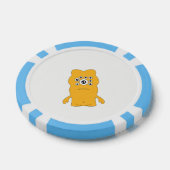 Clay Poker Chips, Baby Blauw Gestreepte Rand Poker Chips (Enkel)