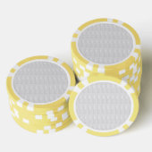 Clay Poker Chips Gamble Casino Kristal Wit (Opstapeling)
