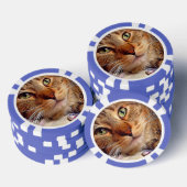Clay Poker Chips - "Green Eyed Kat" van SnapDaddy (Opstapeling)