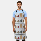 Clay Pots Allover Print Apron Schort (Gedragen)
