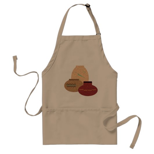Clay Pots Apron Standaard Schort (Voorkant)