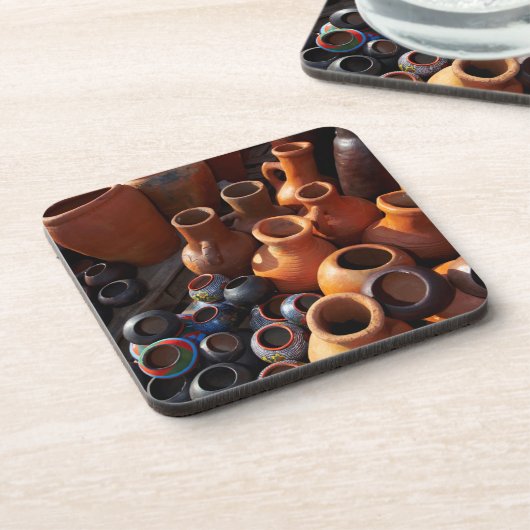 Clay Pots, Hazyview, Mpumalanga, Zuid-Afrika Drankjes Onderzetter (Linkerzijde)