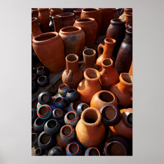 Clay Pots, Hazyview, Mpumalanga, Zuid-Afrika Poster (Voorkant)