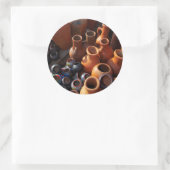 Clay Pots, Hazyview, Mpumalanga, Zuid-Afrika Ronde Sticker (Tas)
