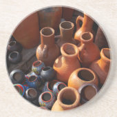 Clay Pots, Hazyview, Mpumalanga, Zuid-Afrika Zandsteen Onderzetter (Voorkant)