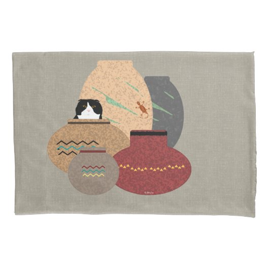 Clay Pots Pillow Hoesje Kussensloop (Voorkant)
