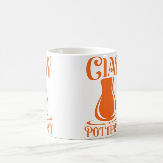 Clay Pottery Retro Koffiemok (Center)