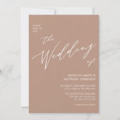 Clay QR Code allen in Één Moderne Manuscript Chic  Kaart (Voorkant)