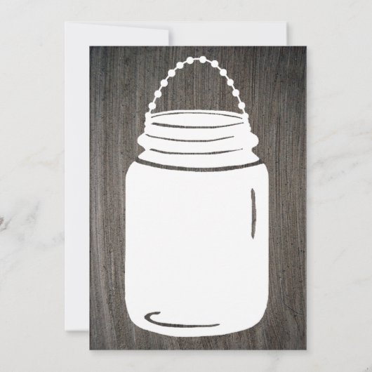 Clay Rustic Mason Jar 18th Birthday Kaart (Achterkant)