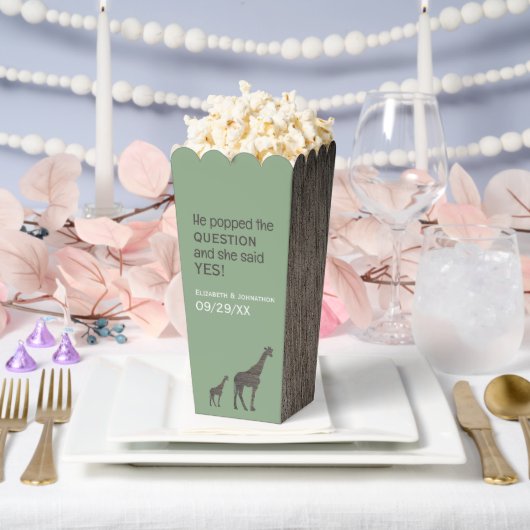 Clay Safari Giraffe, rustieke bruiloft Bedankdoosjes (Huwelijk)