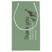 Clay Safari Giraffe, rustieke bruiloft dank u Klein Cadeauzakje (Achterkant)