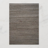 Clay Safari Giraffe, rustieke bruiloft Menu (Achterkant)