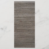 Clay Safari Giraffe, rustieke bruiloft Menu (Achterkant)