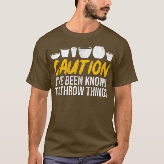 Clay Sculptor Funny Ceramic Artist Pottery T-shirt (Voorkant)